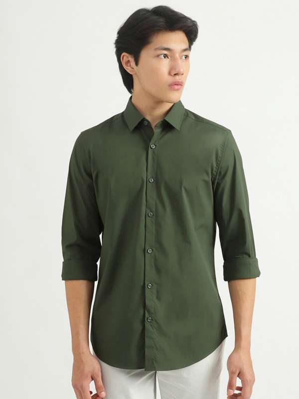Green color on sale shirt