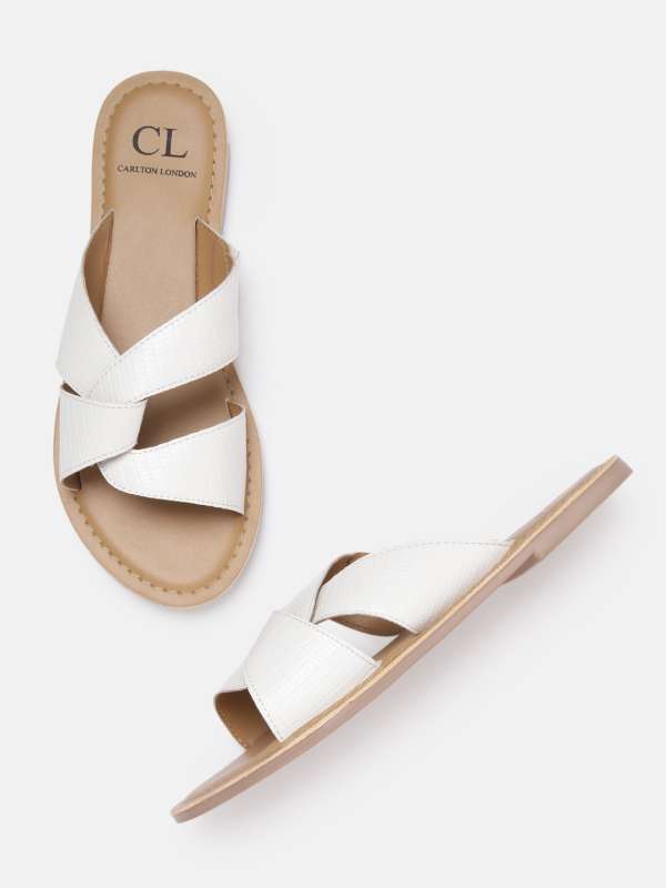 Carlton London Women White Textured Flats Buy Carlton London