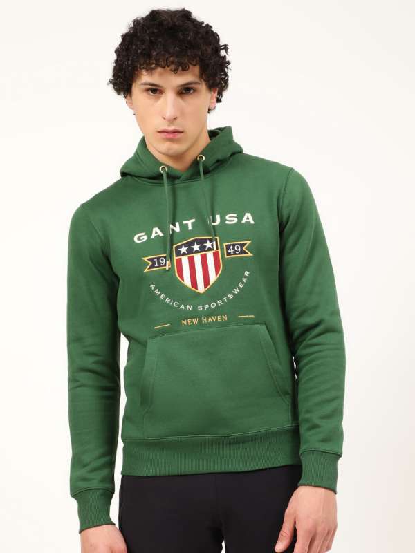Gant clearance green hoodie