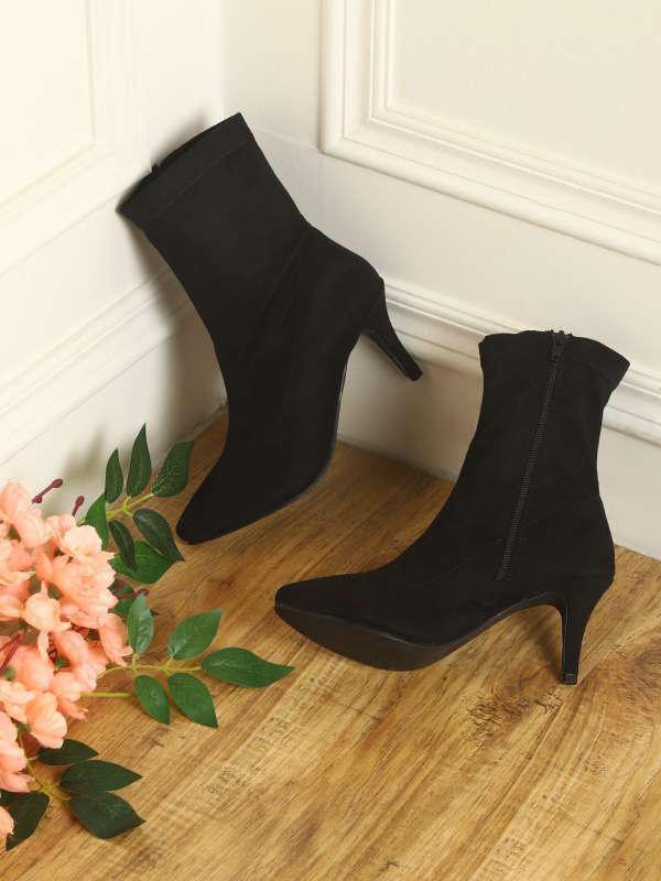 Black Women Stiletto Boots And Buy Black Women Stiletto Boots And online in India