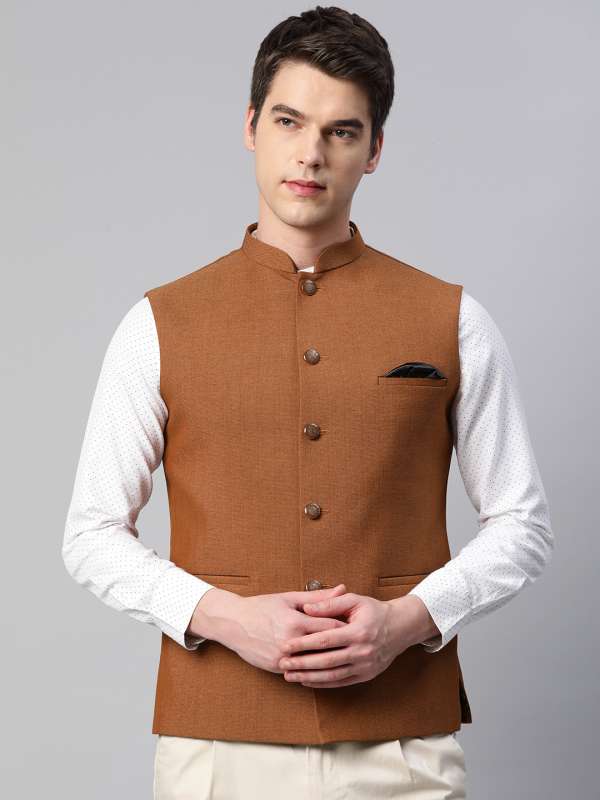 Tan Nehru Jackets Buy Tan Nehru Jackets online in India