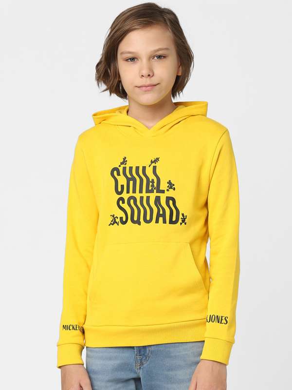 Jack and jones yellow hoodie shop