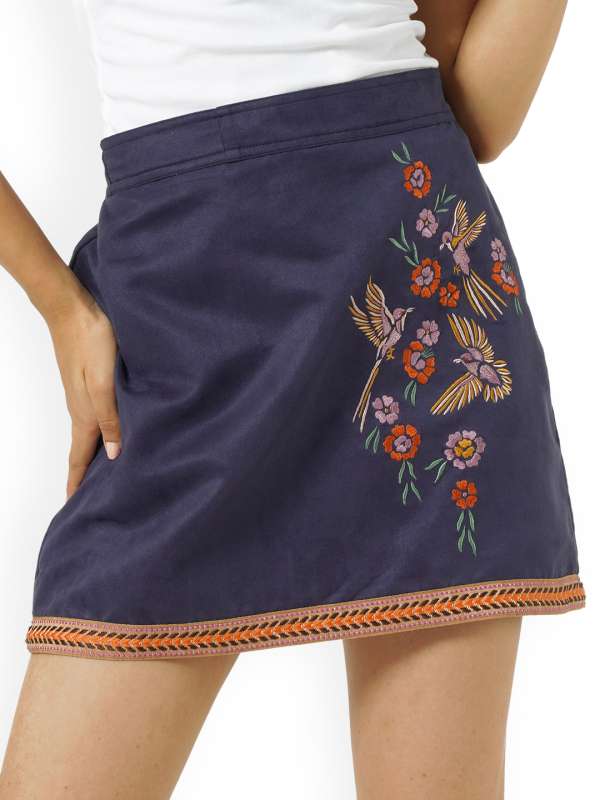 Faux Suede A-line Mini Skirt, 16.5