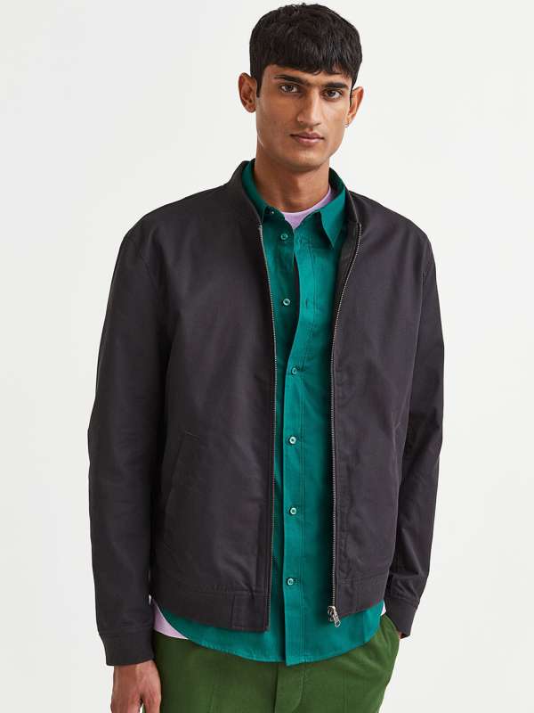Fashion Jackets Between-Seasons Jackets H&M Between-Seasons Jacket green grey casual look 