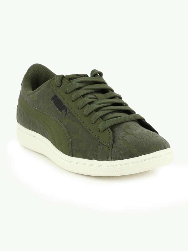 puma army green shoes