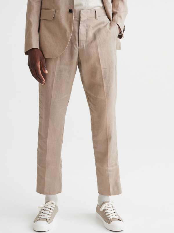 BOSS  Relaxedfit trousers in cottonblend gabardine