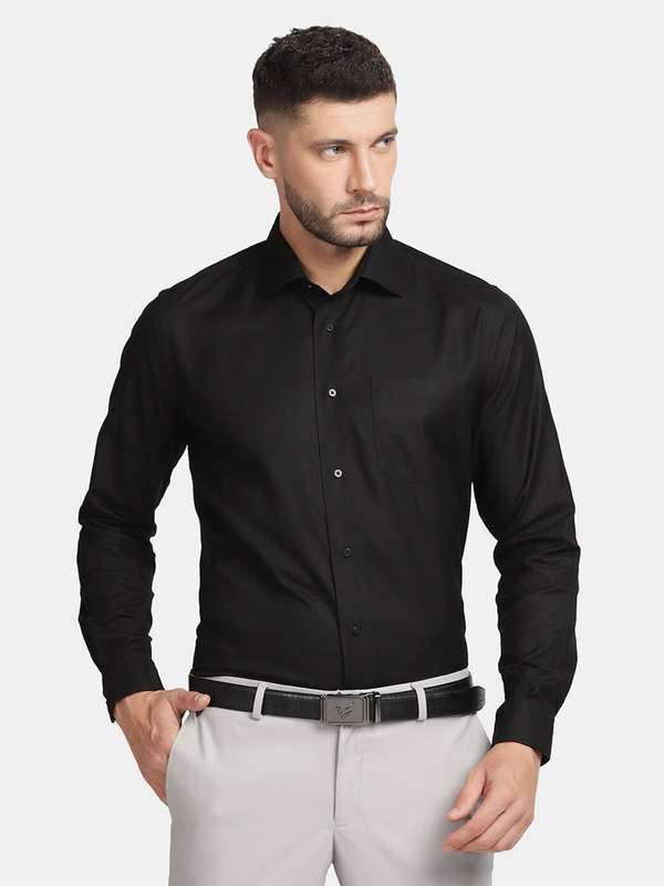black shirt formal