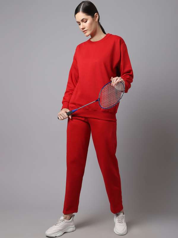 Buy Women Outfit Sleeve Sweatshirt Tracksuits - Contrast Color