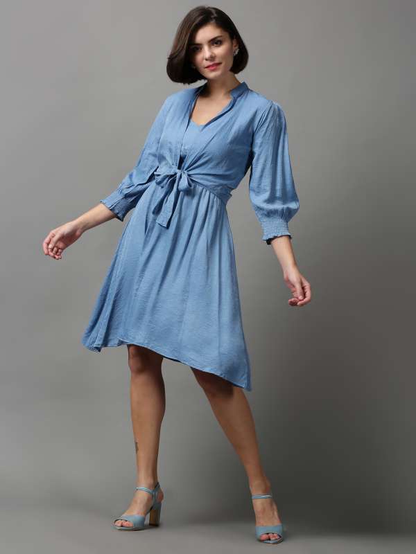 Knee length one piece on top myntra