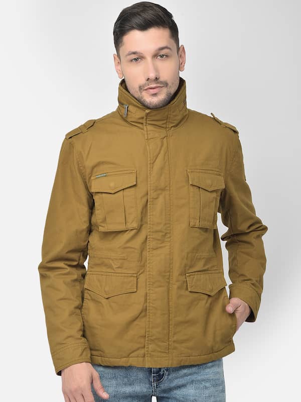 Buy Woodland Navy Polyester Hooded Jacket for Men's Online @ Tata CLiQ