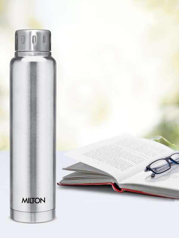 Milton Stainless Steel Water Bottle, 880 ml, Silver