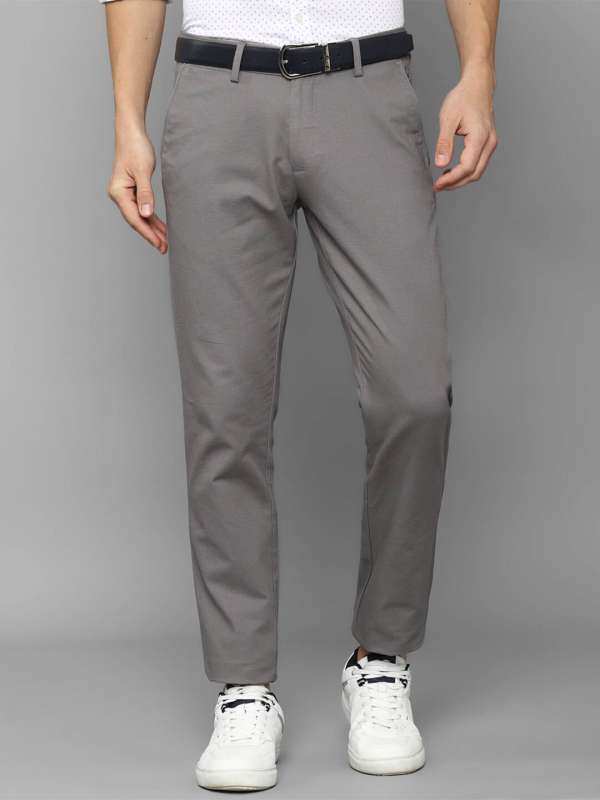 Buy ALLEN SOLLY Mens Slim Fit Solid Formal Trousers  Shoppers Stop