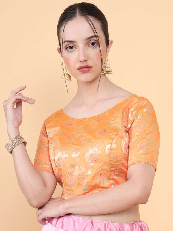 Raw Silk Saree Blouse Buy Raw Silk Saree Blouse online in India
