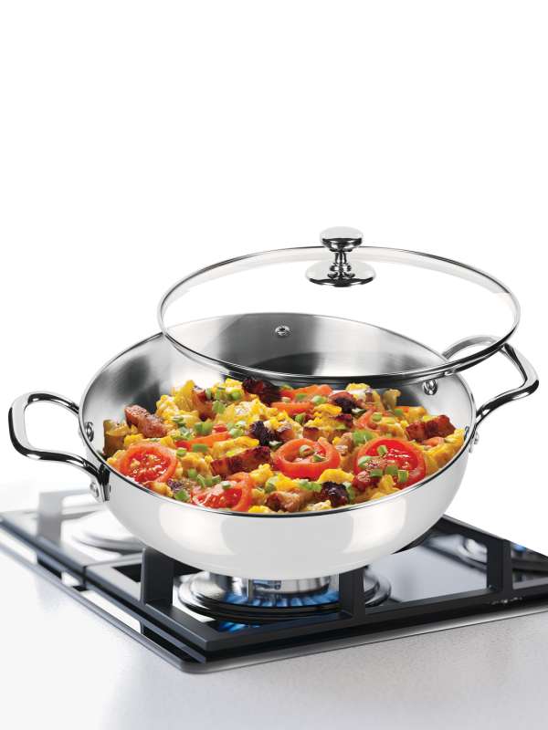 Borosil Pro Chef Non-stick Kadhai w Lid