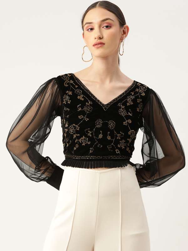 Myntra party wear hotsell tops