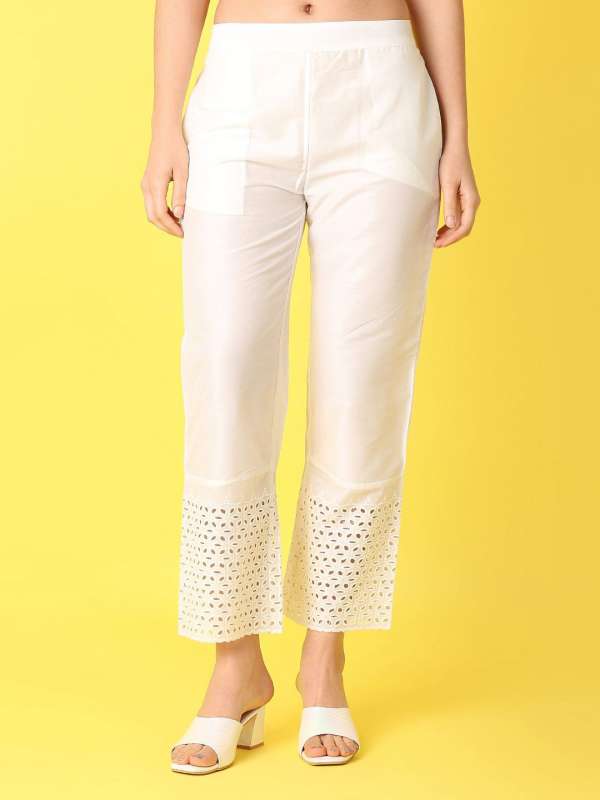 Myntra white palazzo store