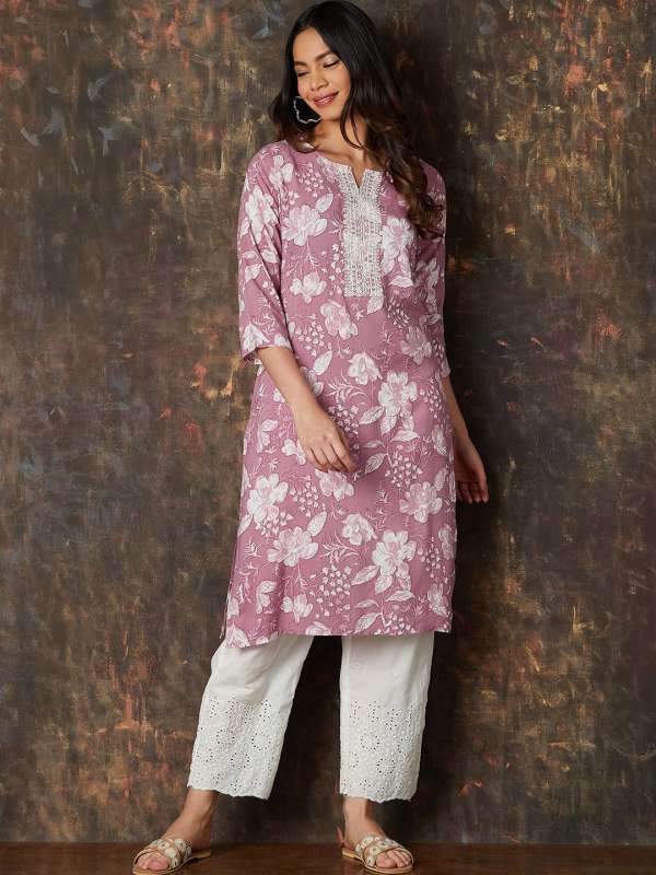 Melange pink kurta sales