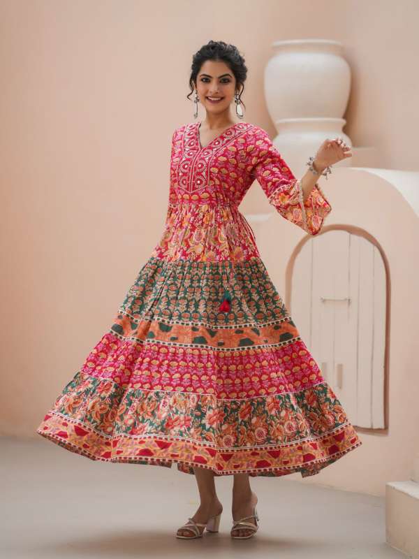 Myntra anarkali cotton kurtis hot sale
