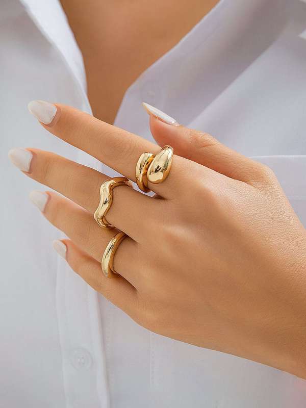 Gold plated womens rings new arrivals