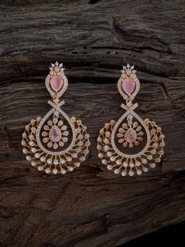 Pink Earrings Traditional Sarees Buy Pink Earrings Traditional Sarees online in India