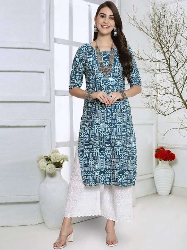 Geometric print kurti new arrivals