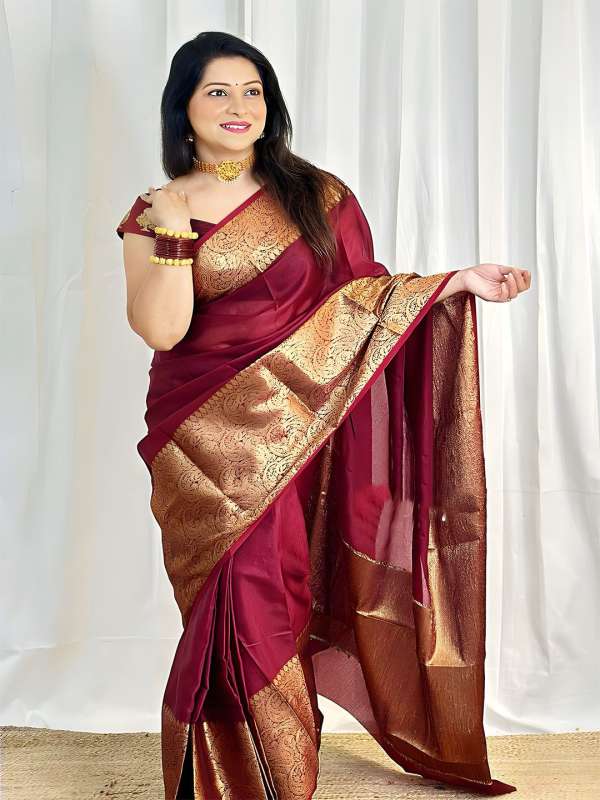 Myntra kanchipuram silk saree shop