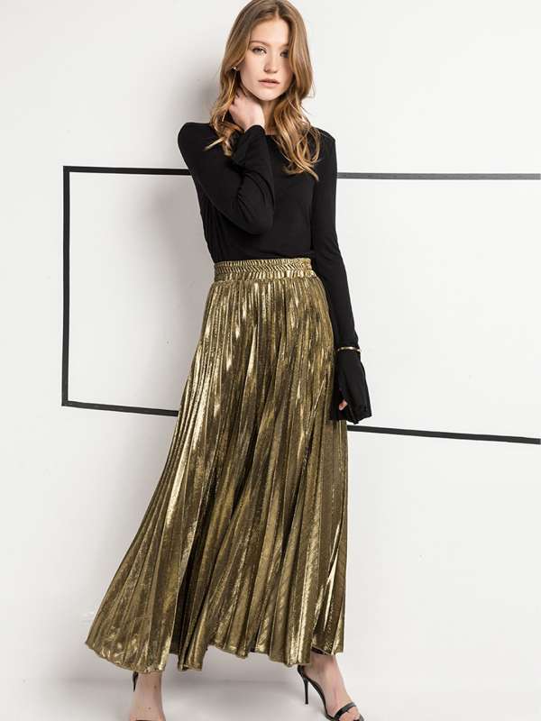 Metallic skirt online india cheap
