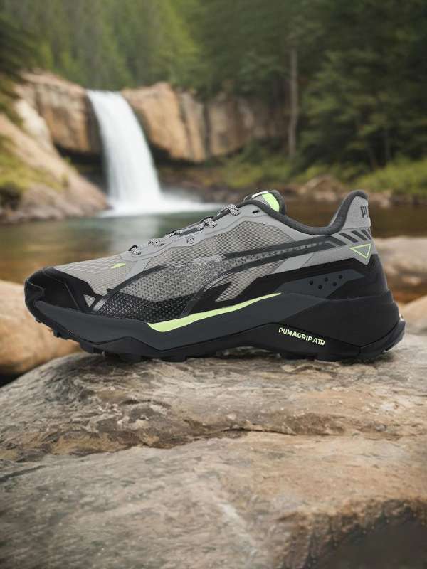 Mens gray running shoes online