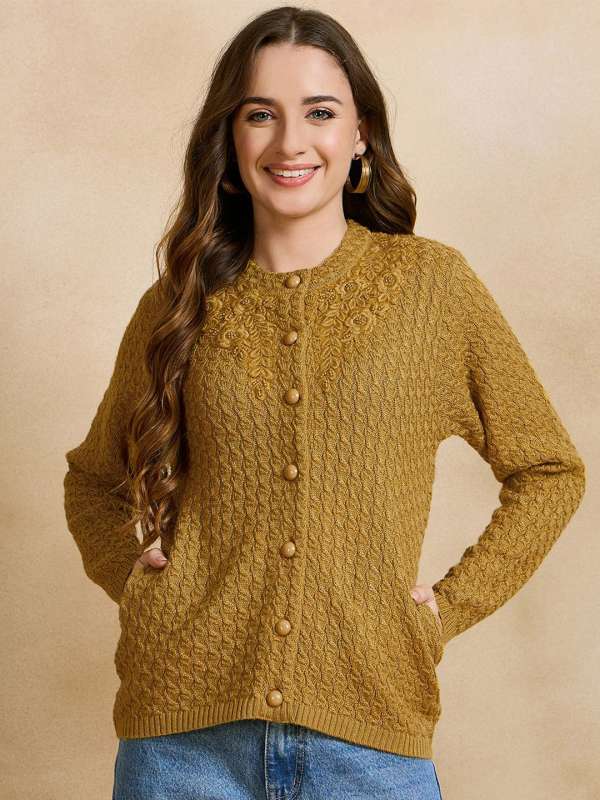 Gold Sweaters Buy Gold Sweaters online in India