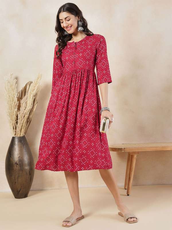 Akkriti by pantaloons printed maxi dress sales