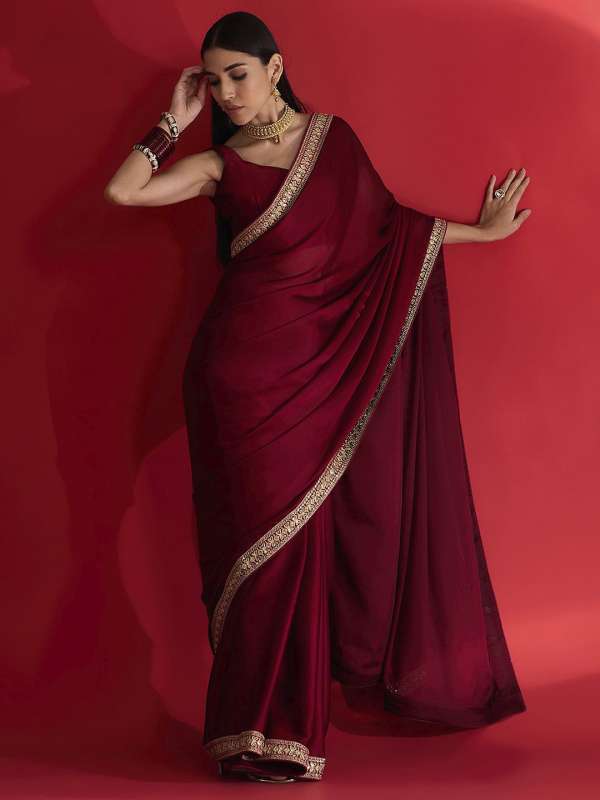 Satin Sarees Buy Trendy Satin Saree Online in India at Myntra