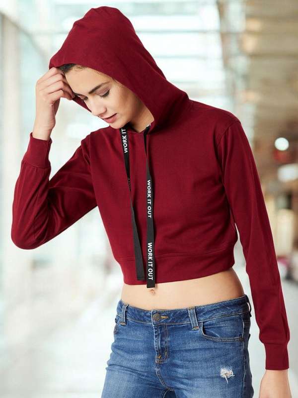Red women sweatshirt on sale