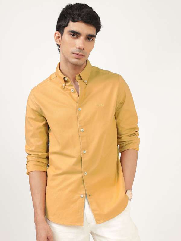 Golden colour shirt deals