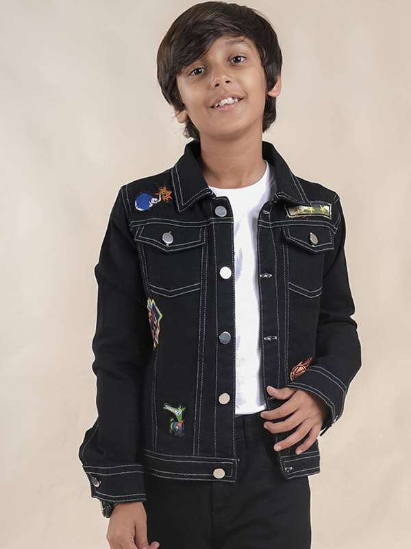 Baby boy black jean jacket shop