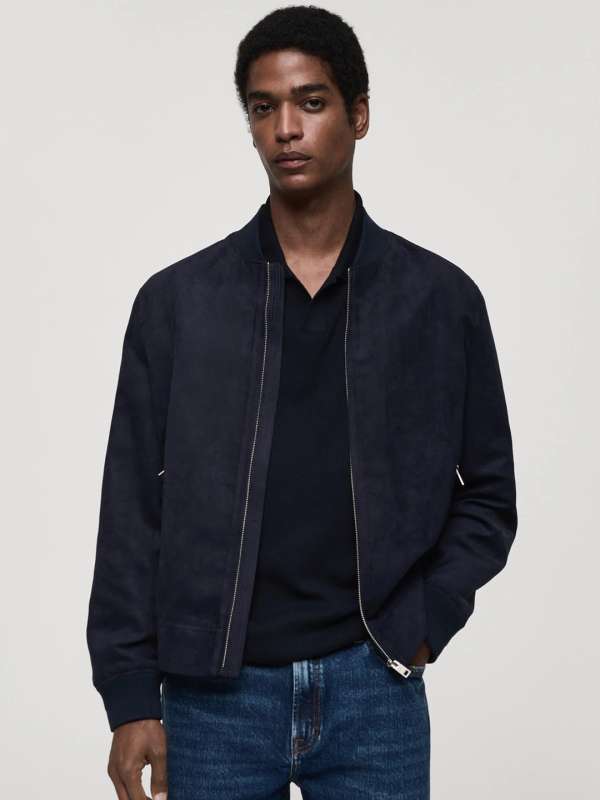 Mango Navy Blue Winter Jackets Buy Mango Navy Blue Winter Jackets online in India