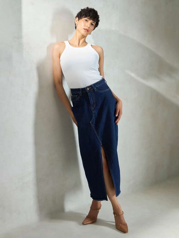 Denim Skirt Buy Denim Skirt online in India