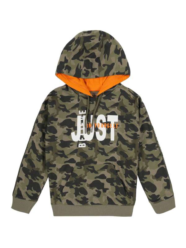 Army print sweatshirt shop