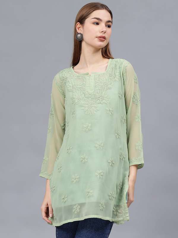 Lakhnavi Chikankari Kurtis Buy Lakhnavi Chikankari Kurtis online in India
