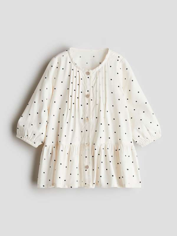 Girls white dress top on sale