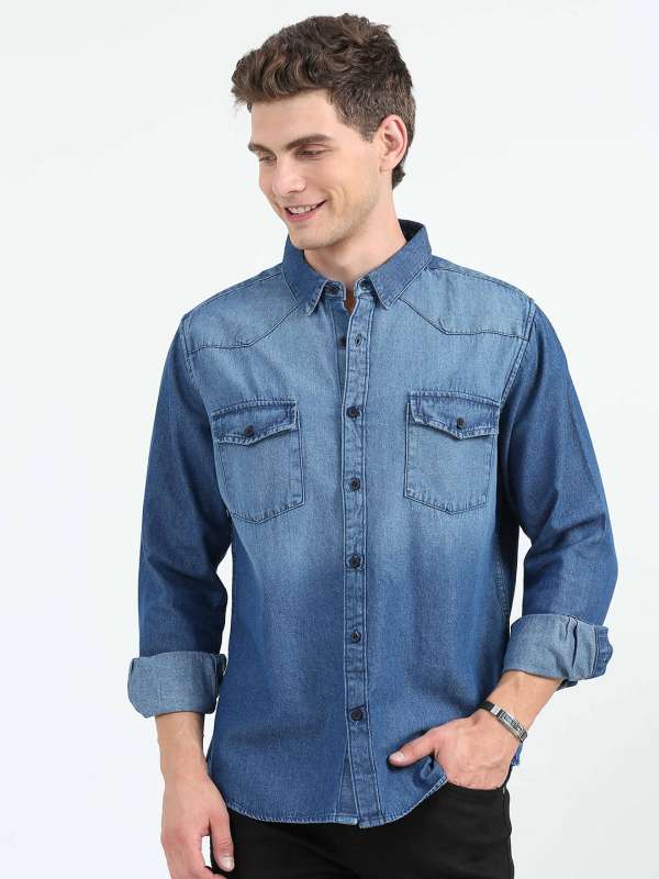 Denim Shirts Buy Denim Shirts for Women Men Online Myntra