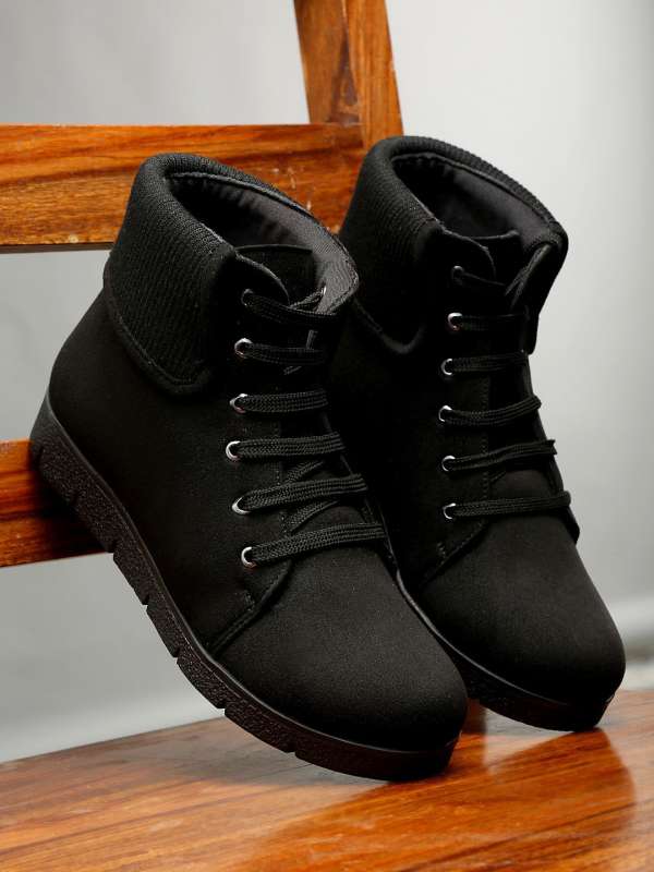 Lace Up Flat Boots Heeled Casual Shoes Buy Lace Up Flat Boots Heeled Casual Shoes online in India