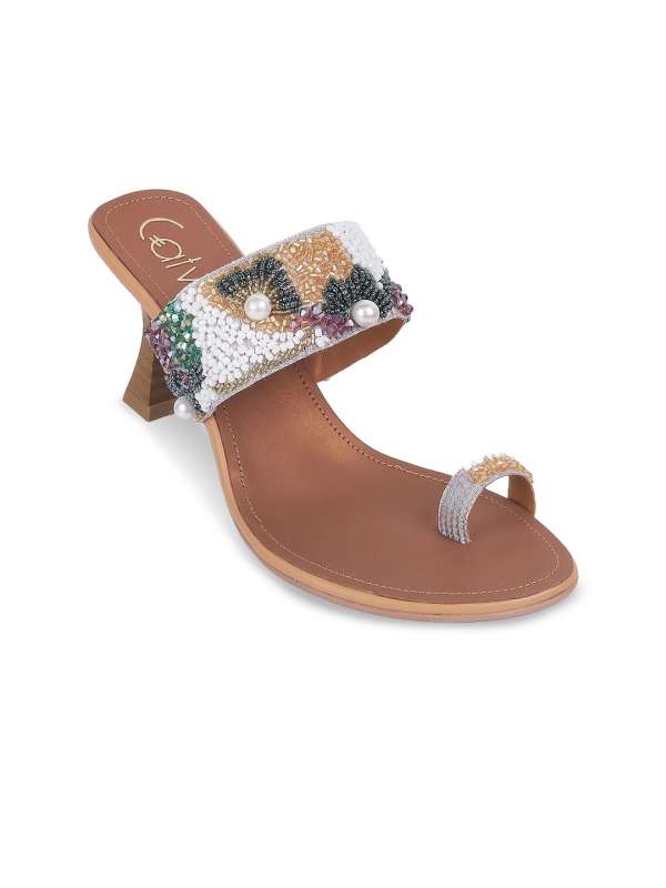 White Catwalk Sandals Heels Buy White Catwalk Sandals Heels online in India