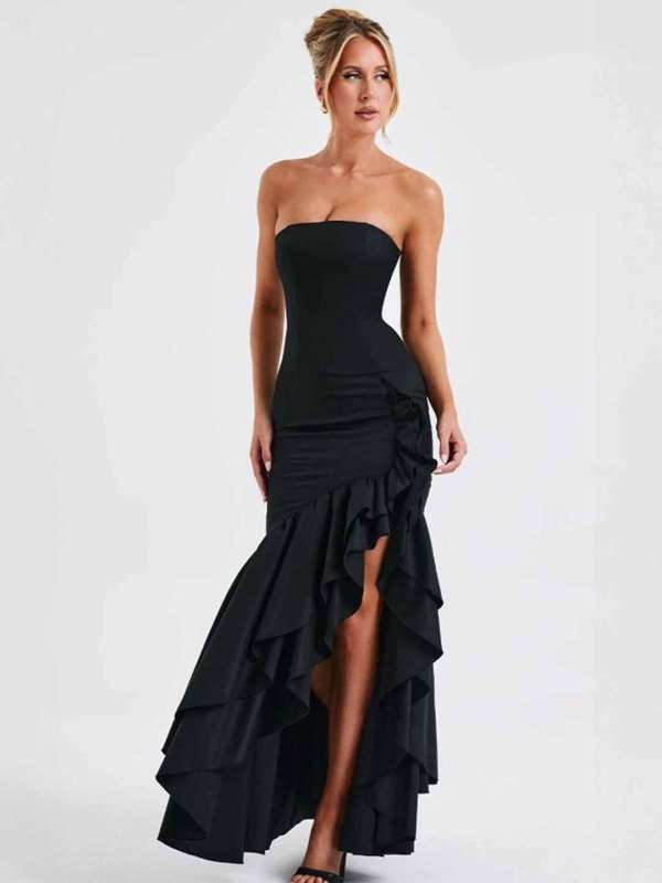 My Pink Closet Black Party Dress 5850489 Hem Buy My Pink Closet Black Party Dress 5850489 Hem online in India