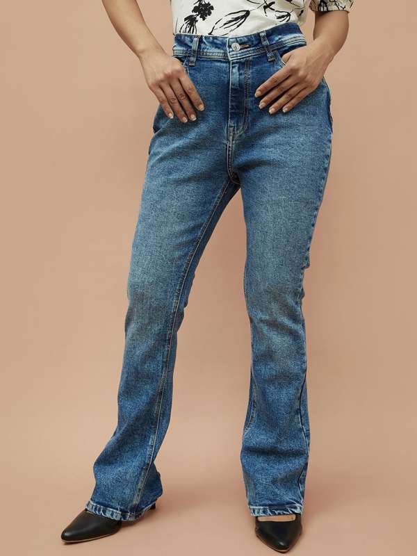 Bell bottom jeans myntra new arrivals