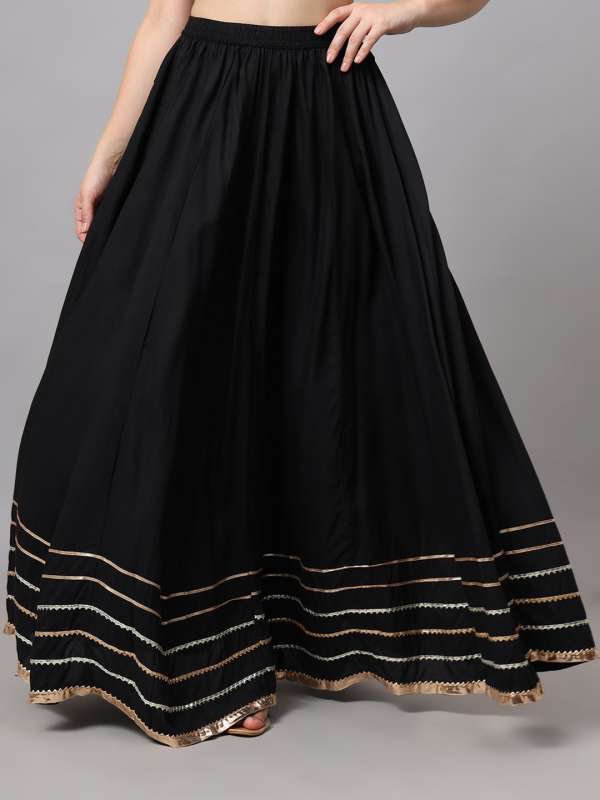 Formal long black skirt online