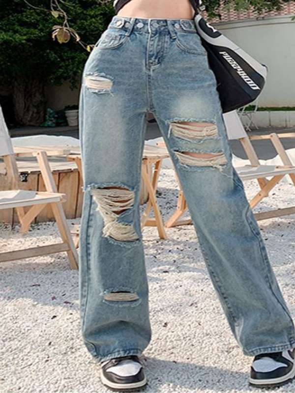 Torn jeans myntra top