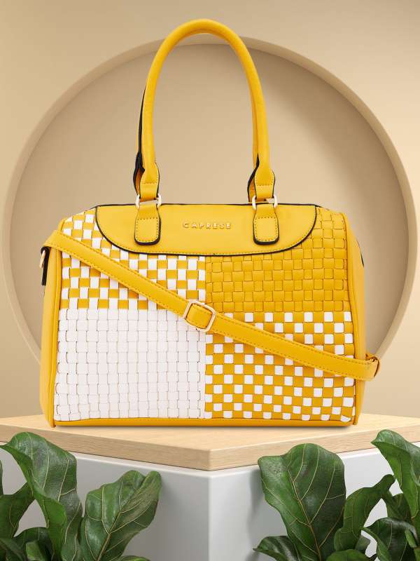 Caprese Yellow Handbag Buy Caprese Yellow Handbag online in India
