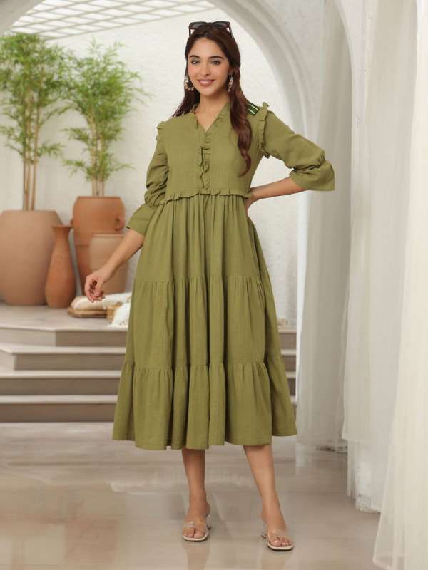 Knee length one piece on myntra new arrivals