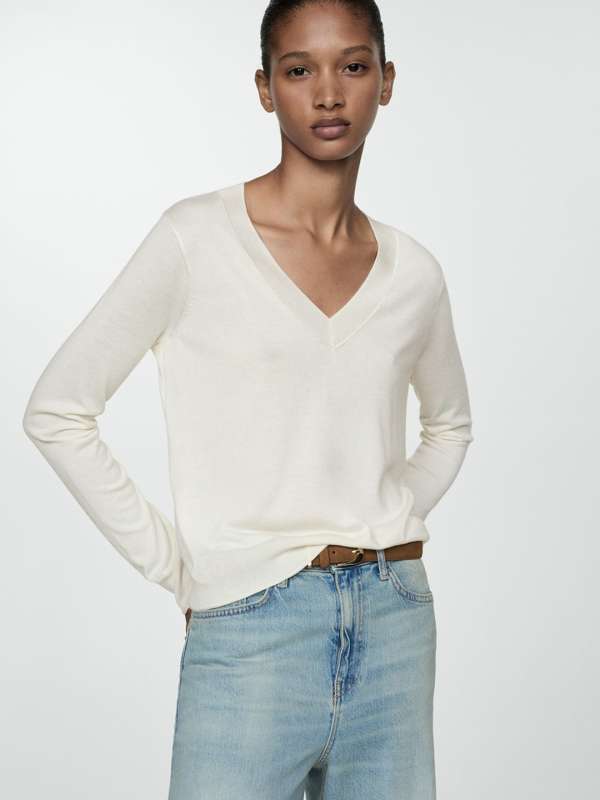 Priknit White Solid Sweater 2831875.htm Buy Priknit White Solid Sweater 2831875.htm online in India
