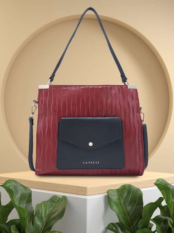 Burgundy colour handbags cheap